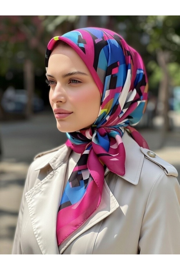 وشاح تيفيل حريري 100%