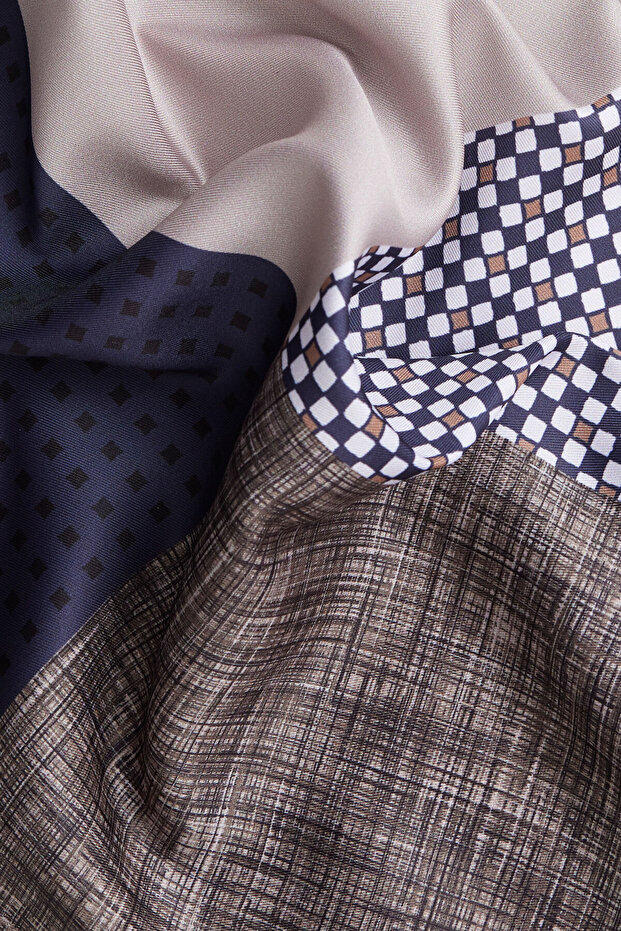 Erkek BEJ MOR Mendil - 4