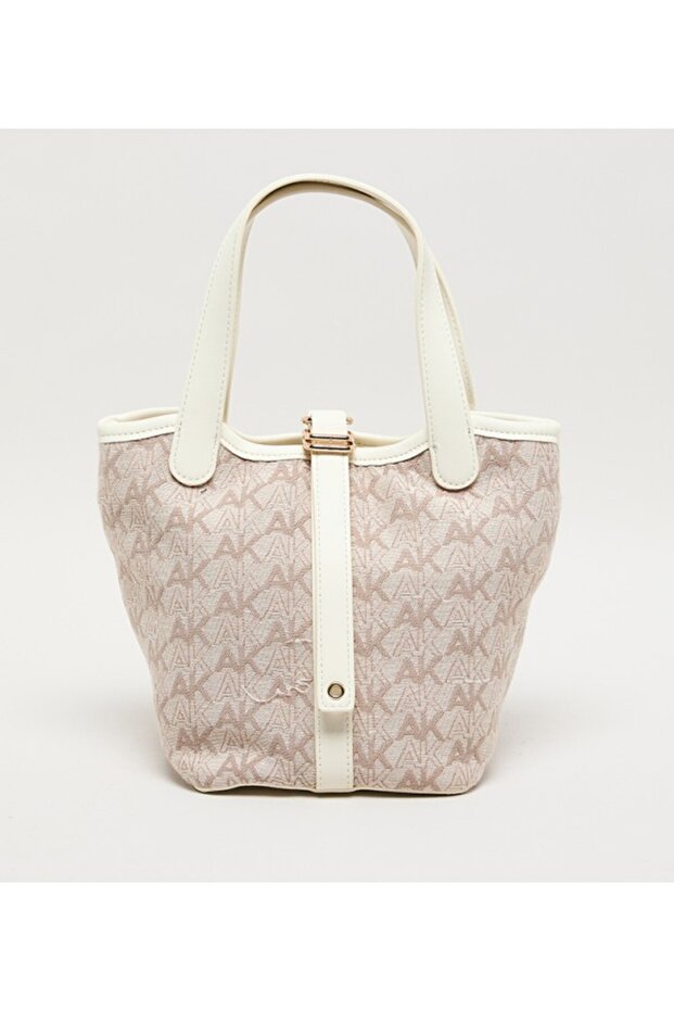 Monogram Patterned Pu Bucket Bag - 1