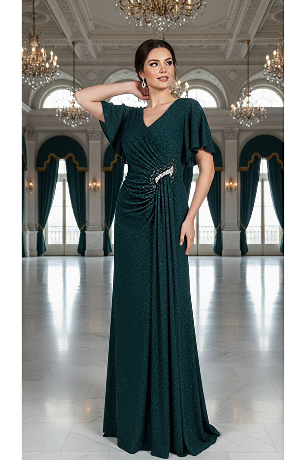 Drapeli simli abiye - 3