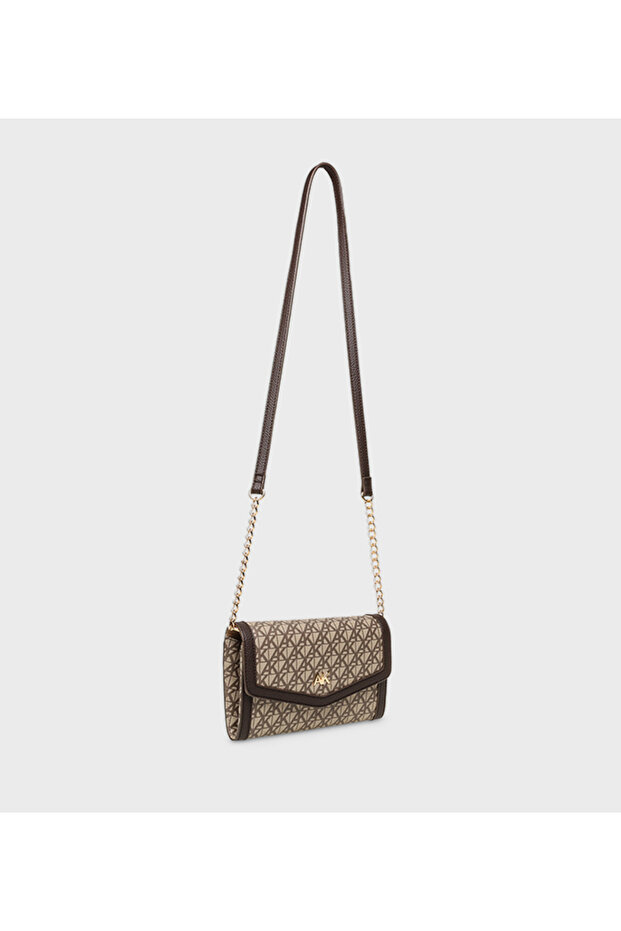 Monogram Patterned Flap Crossbody Bag - 2