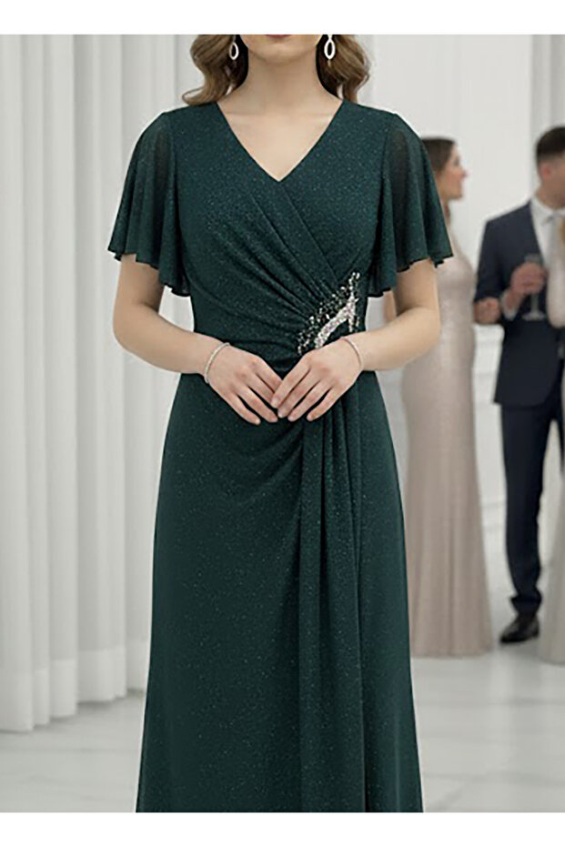 Drapeli simli abiye - 2