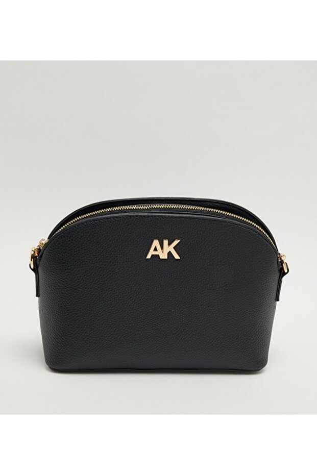 Textured Zippered Crossbody Bag