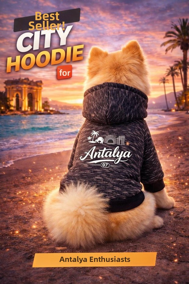 City Series Hat Dog Sweat Cat Sweat Fleece-Lined City Series