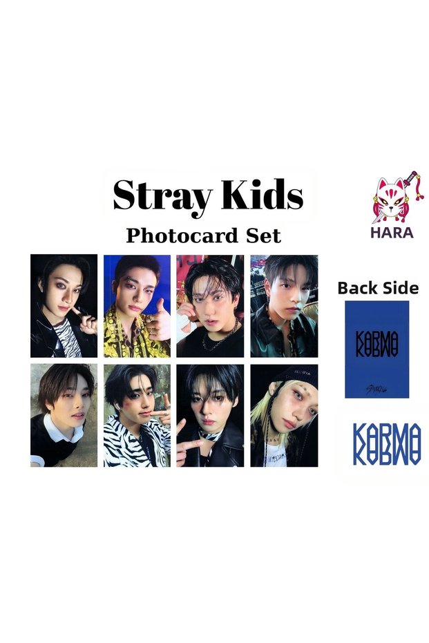 Stray Kids Karma Album Aladin Pob Photocard Set (8 Pcs) Fanmade