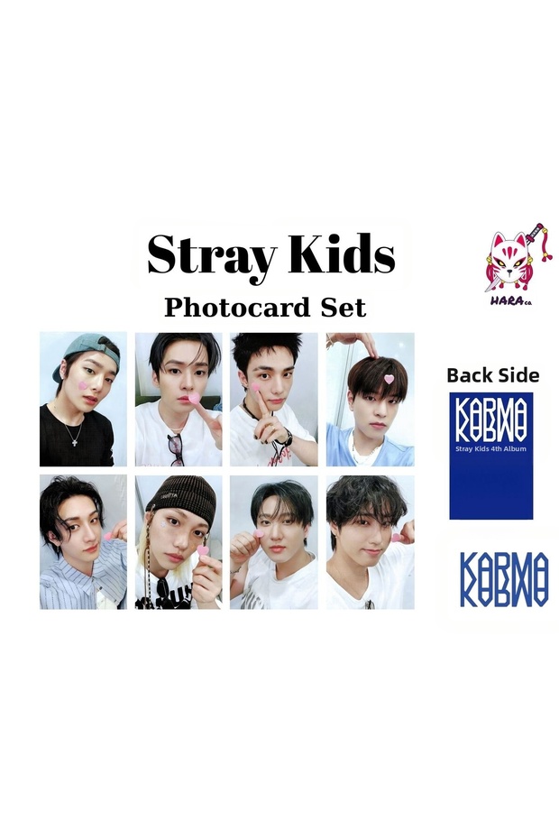 Stray Kids Karma Album Soundwave Pob Photocard Set (8Pcs) Fanmade