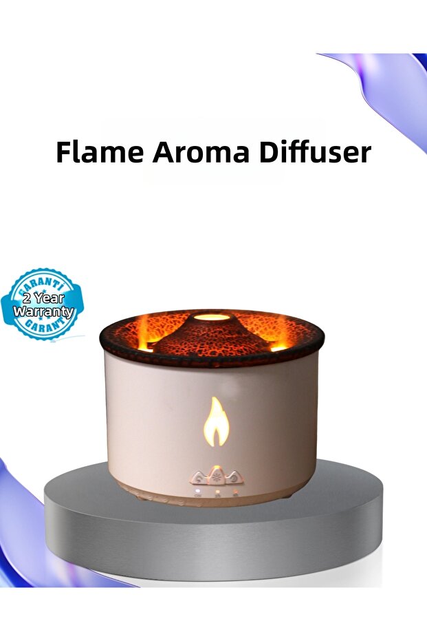 Volcano effect aroma diffuser - silent operation, automatic shut-off and led light - 1