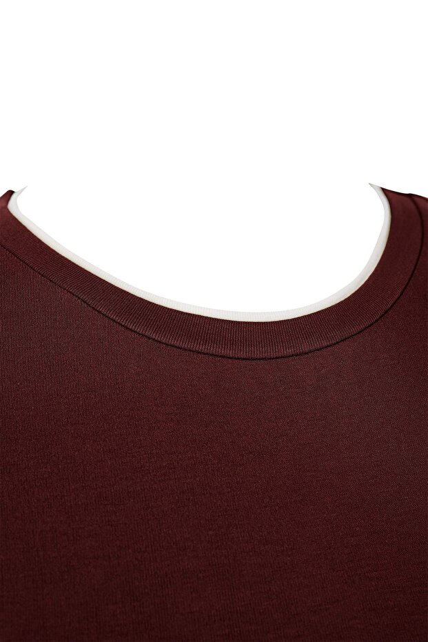 Wardrobe Essentials Kahverengi Yakası Biye Detaylı Yumuşak Tuşeli Örme Bluz TBBSS26AF00025 - 8