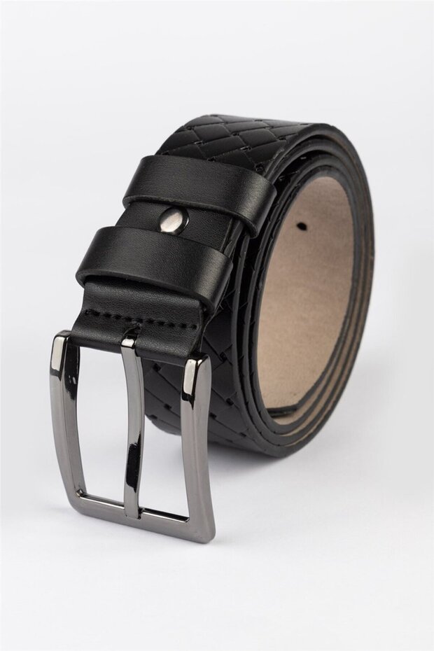 Men's 4 Cm Sports Black Belt