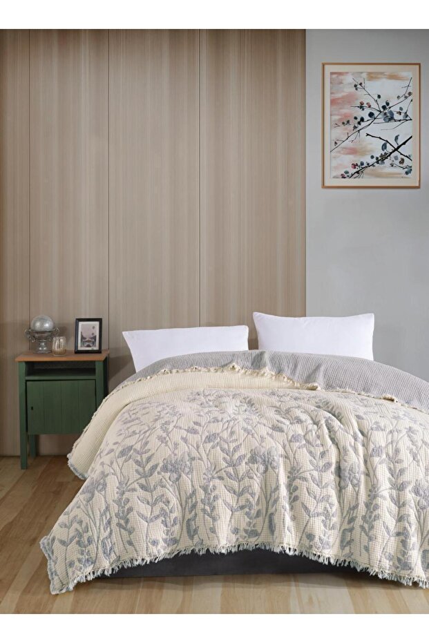 100% Organic Muslin 240*260 Battal Bedspread