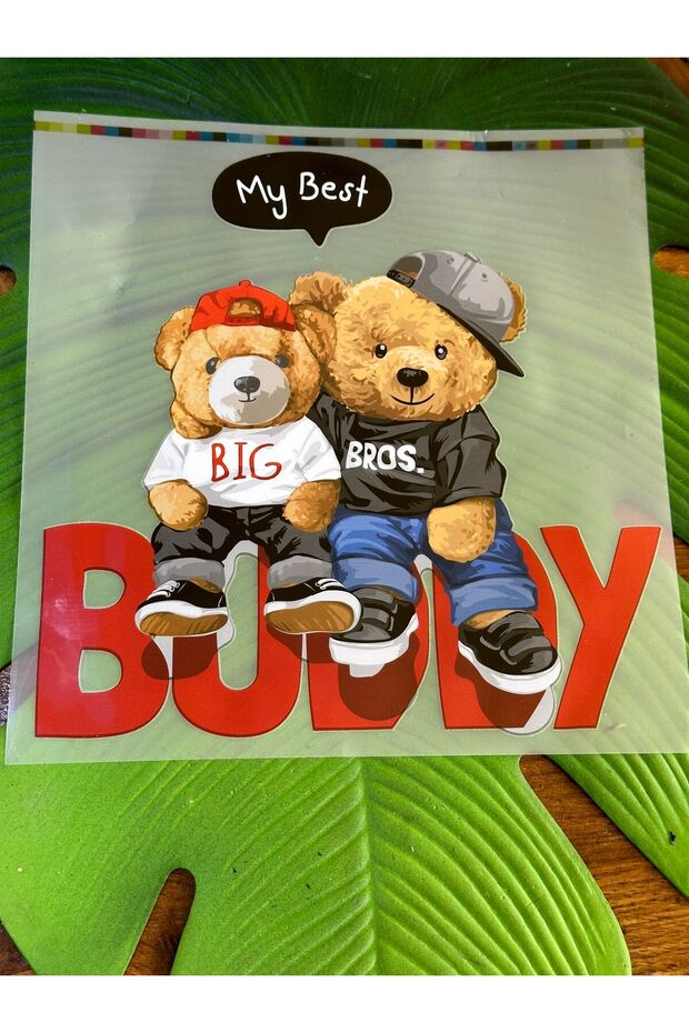 Iron-On Bear Friends Transfer Printing Arma 23X22 cm