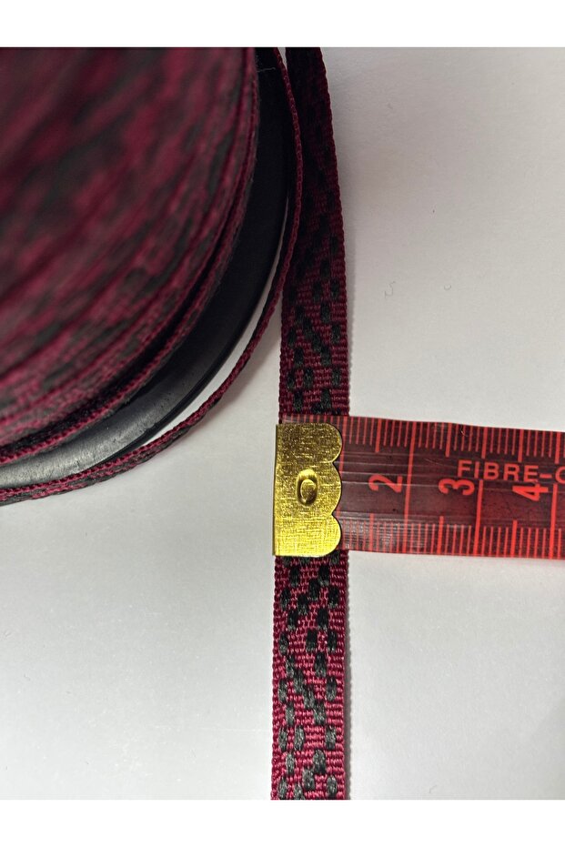 SİYAH-BORDO DAR ÖRME ŞERİT - 3