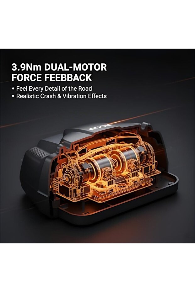 عجلة قيادة V9 Racing مزودة بتقنية التغذية الراجعة للقوة - 3