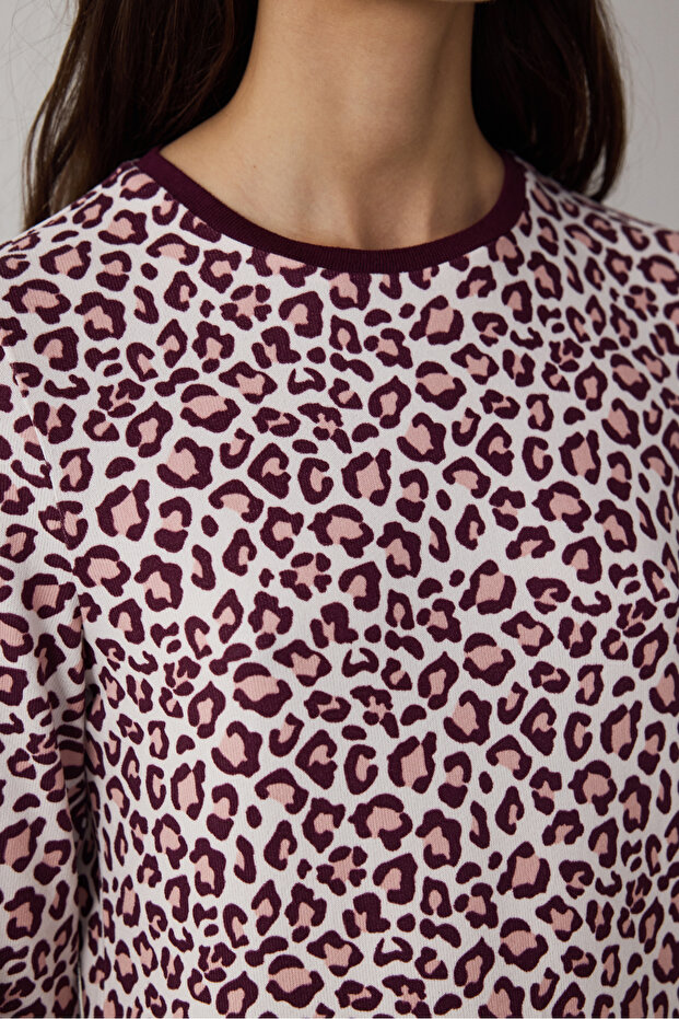 Multi-Colored Cool Leopard Pants Pajama Set - 3