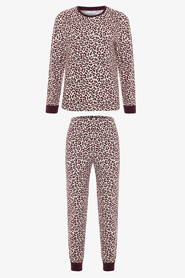 Multi-Colored Cool Leopard Pants Pajama Set - 5