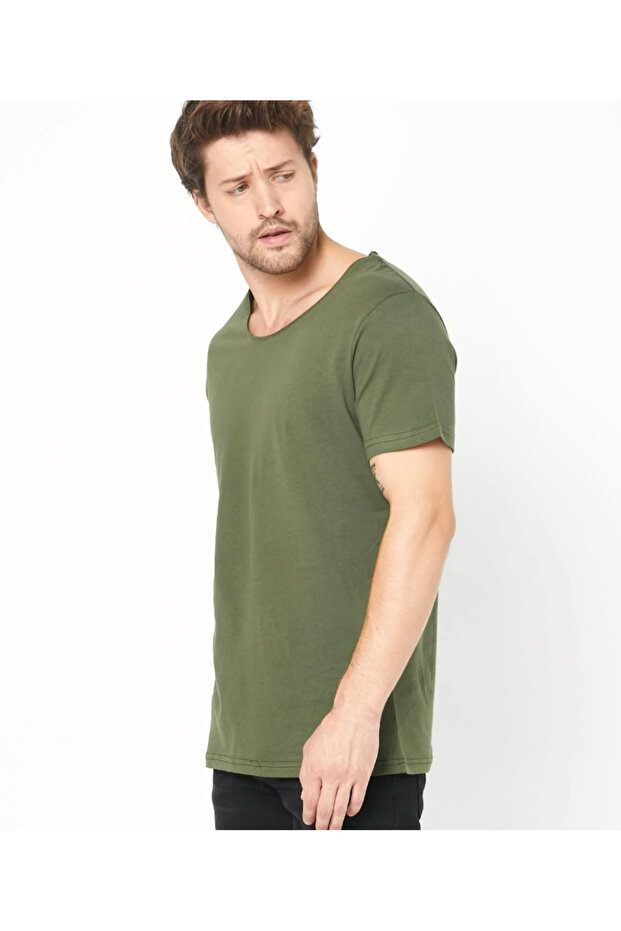 Erkek Bisiklet Yaka Basic T-shirt - 6