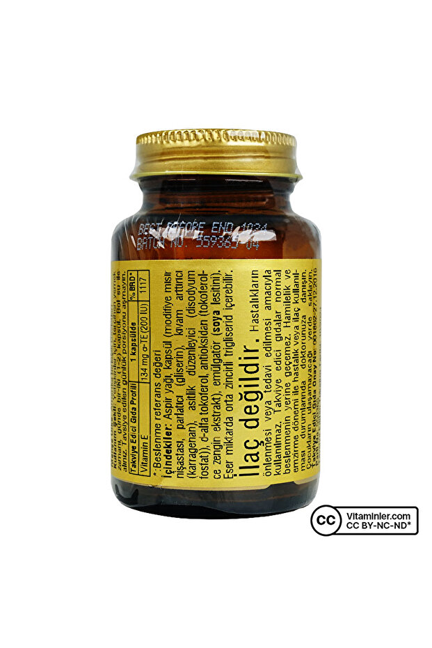 Vitamin E 200 IU 50 Kapsül - 3