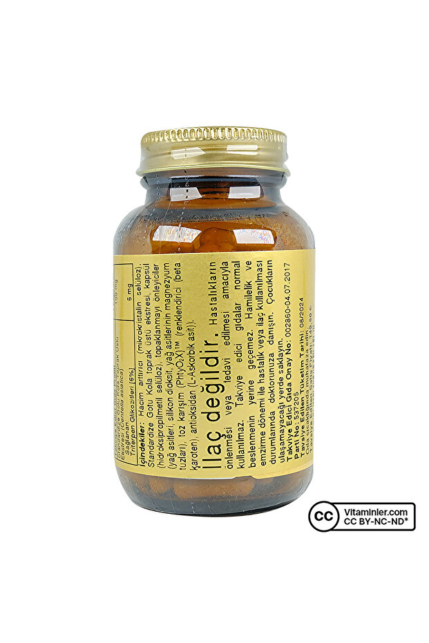 Gotu Kola Aerial Extract 100 Kapsül - 3