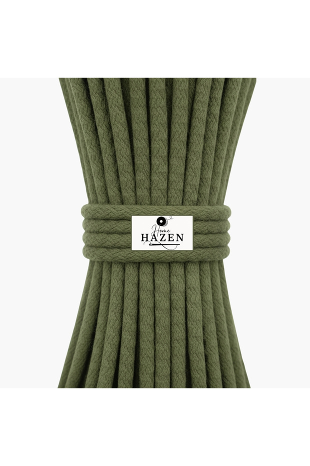 Cord Rope Cotton 6-7 mm 45-50 Meters 1 kg Rope - Khaki Green