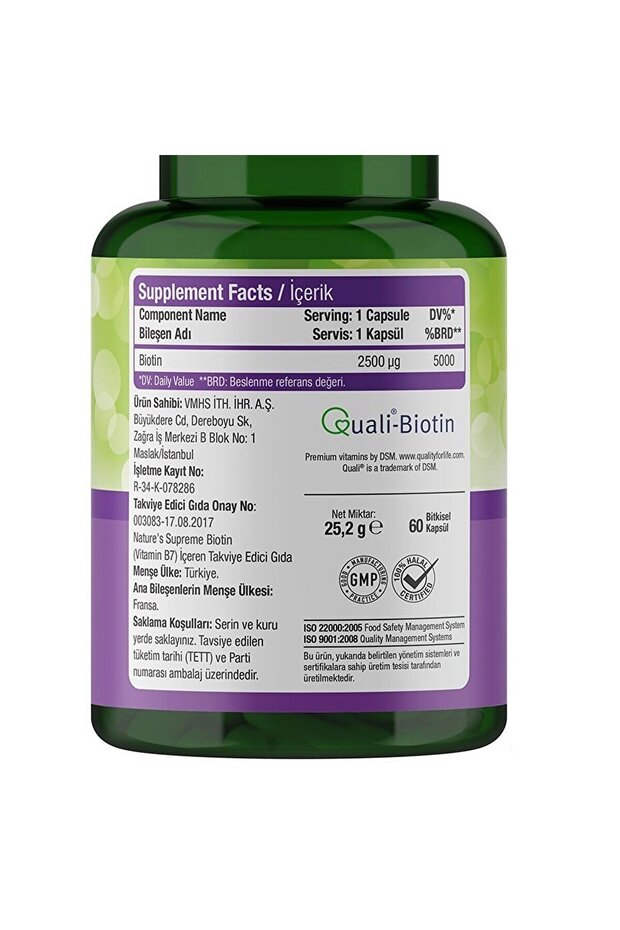 Biotin 2500 Mcg 60 Kapsül - 5