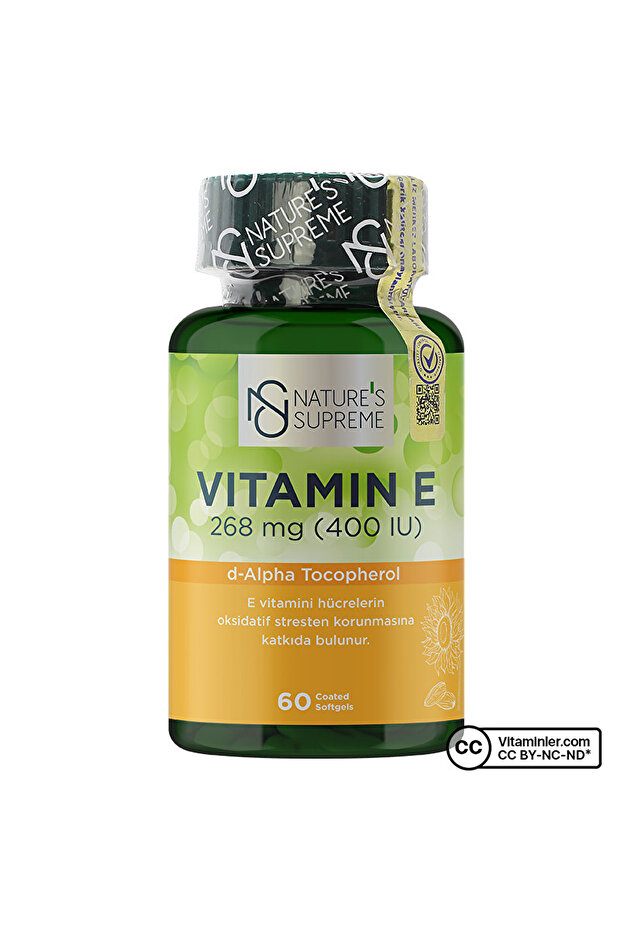 Vitamin E 400 IU 60 Kapsül - 1