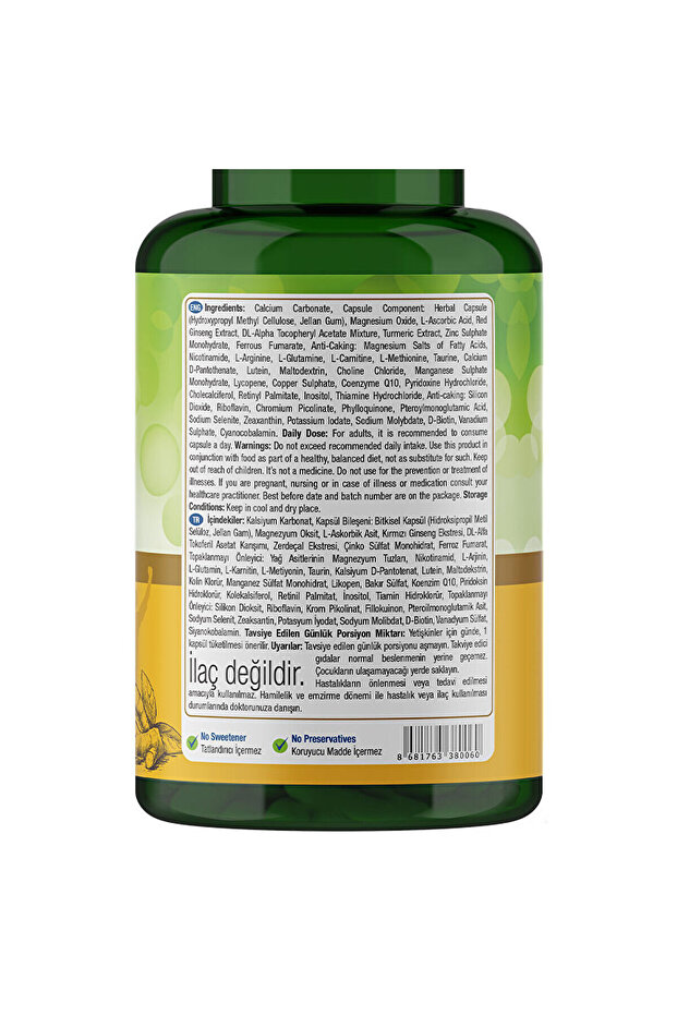 Multivitamin for Men 60 Kapsül - 7