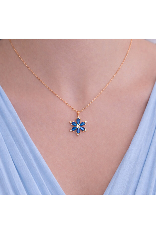 Manolya Gümüş Kolye - 2