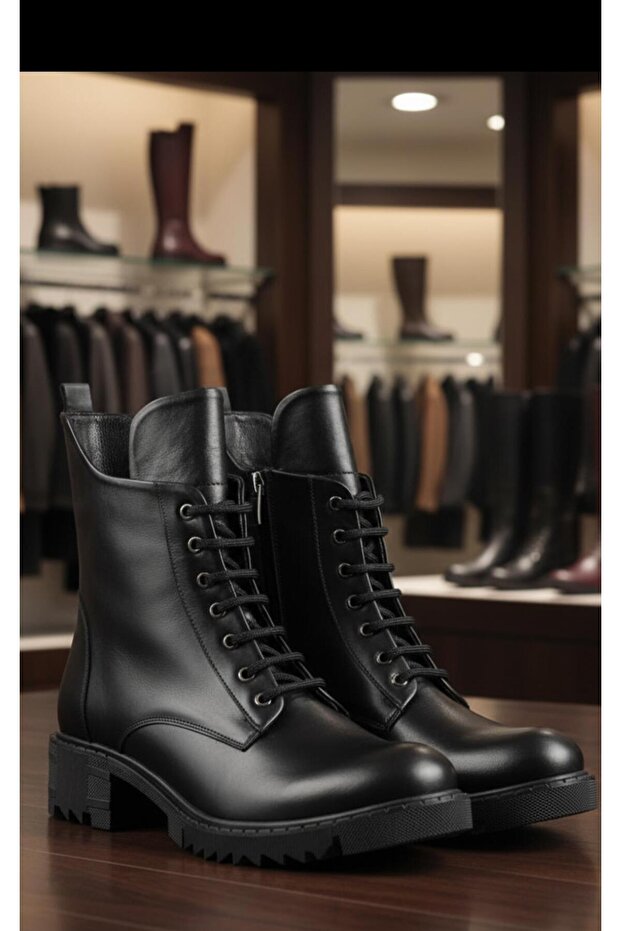 Women's Large Size Boots Genuine Leather