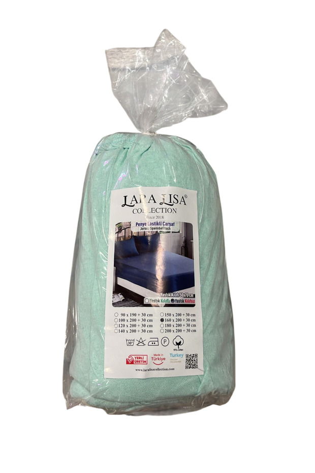 ملاءة سرير مزدوجة من القطن الممشط المرن - 2