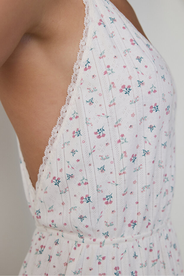 Ekru Pointel Teddy Bodysuit - 6