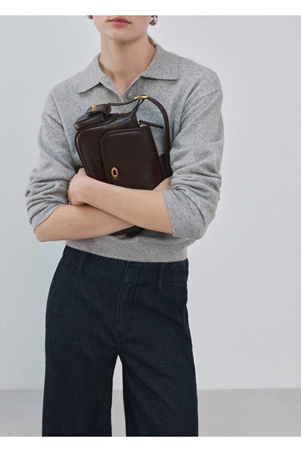 Wide leg denim pantolon - 5