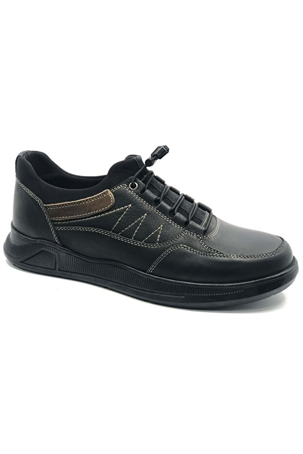 Dropland 9050 Genuine Leather Men's Casual Shoes Black