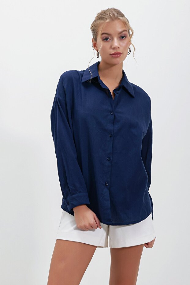 Arka Baskılı Oversize GÖMLEK - 3