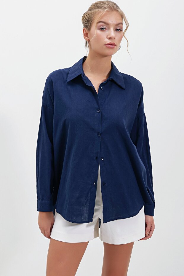 Arka Baskılı Oversize GÖMLEK - 2