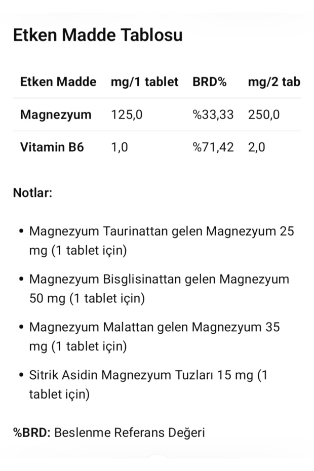 MAGNEZYUM COMPLEX PRO 60 Tablet - 3