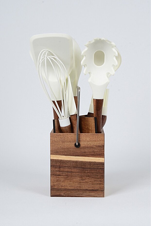 BLANKET STANDLI LÜKS 9 PARÇA BAMBU / SİLİKONSERVİS SETİ - 2