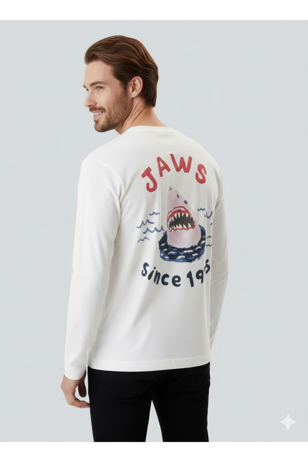 Jorjaws Ls Men's Off-White Sweatshirt