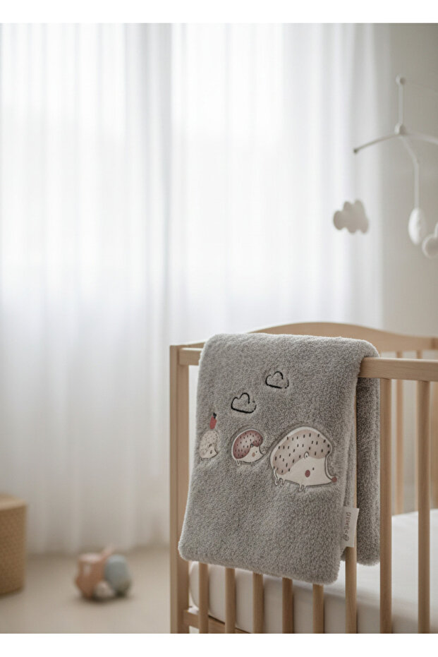 Basic Forest Welsoft Battaniye Gri 90x100 Cm. - 1