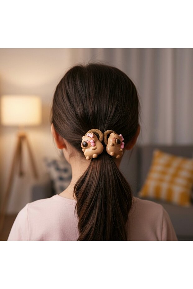 مشبك مطاطي صغير من كابيبارا، عبوة من قطعتين - 2