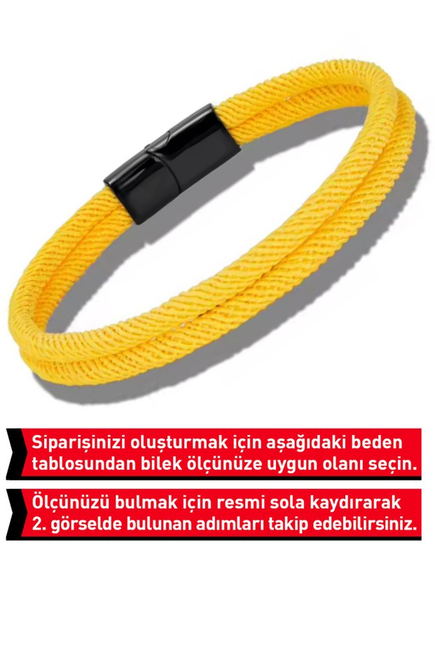 Unisex Milano Rope Bracelet with Magnetic Steel Clip Mechanism