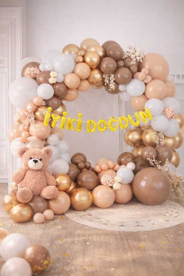138 Piece Birthday Balloon Concept - Happy Birthday Set Eng-B1026