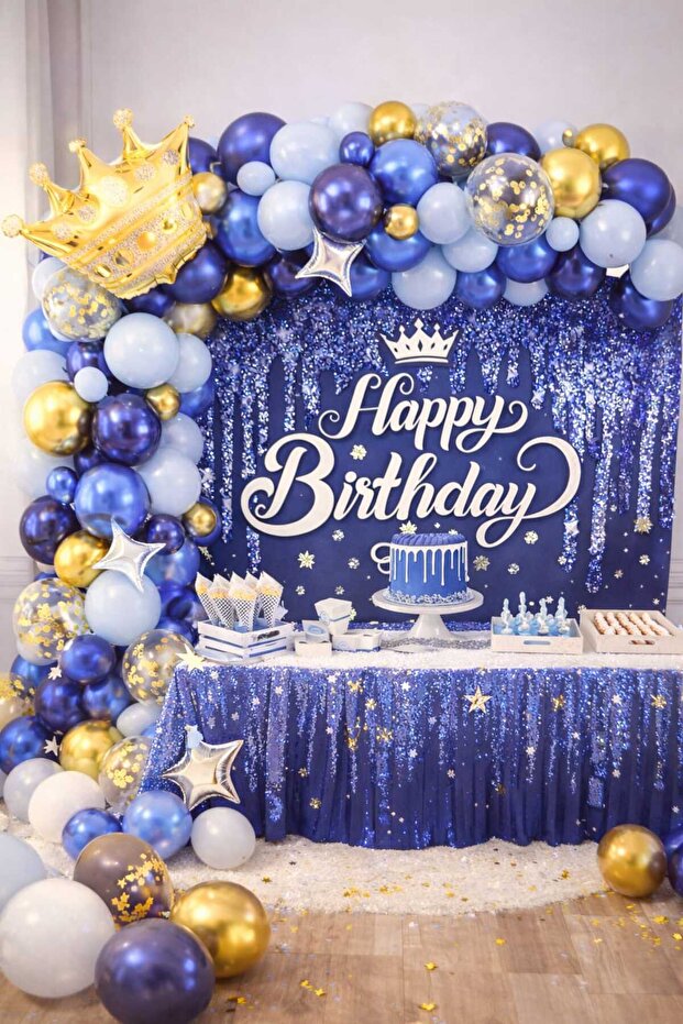 100 Piece Birthday Balloon Concept - Happy Birthday Set Eng-B1091