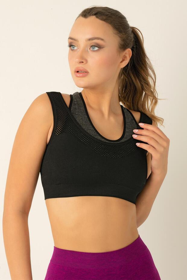 Seamless Melange Büstiyer - 1