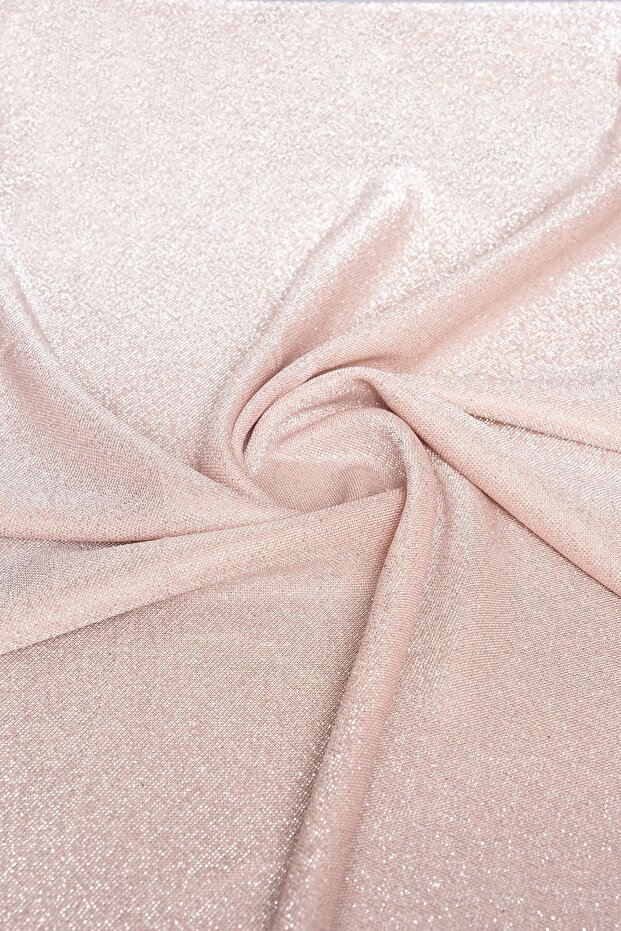 Brayt Glitter Salmon Knitted Fabric
