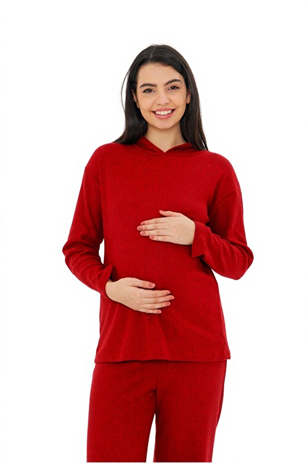 - Myra9610 - Örme Hamile Alt Üst Takımı - 2