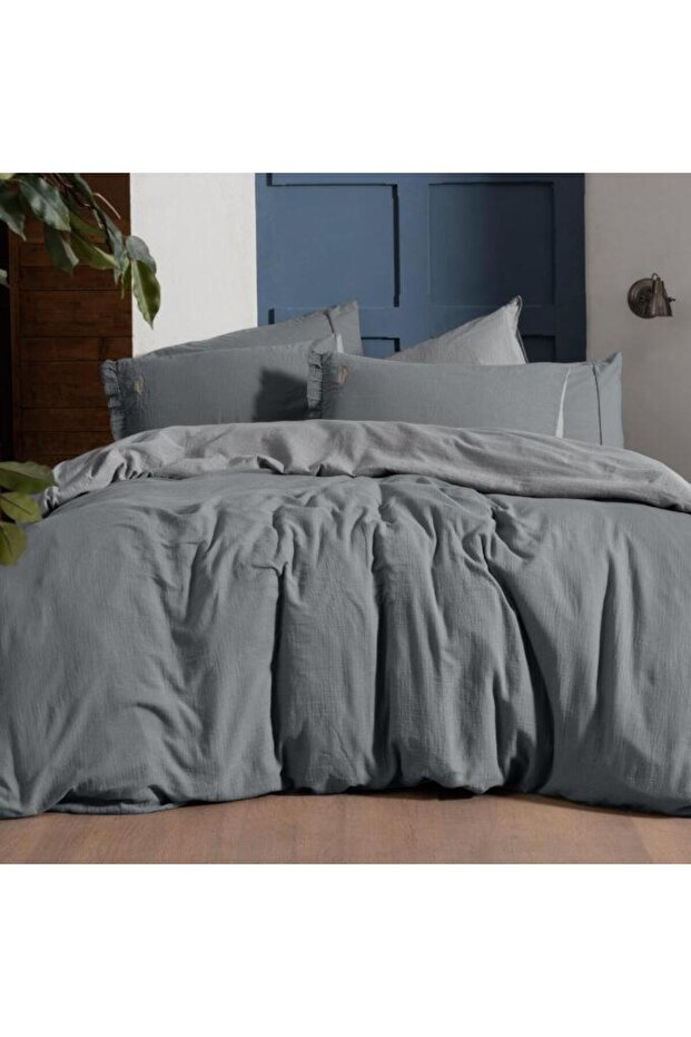Gray Mood Comfort Kenyon Double Duvet Cover Set