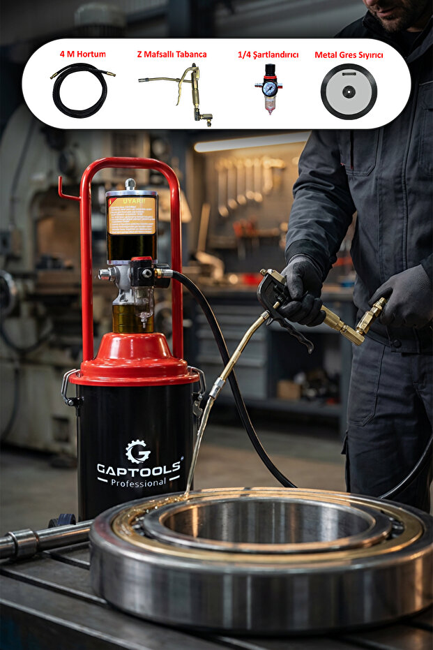 Havalı Gres Pompası 12Lt GP12A1 - 1