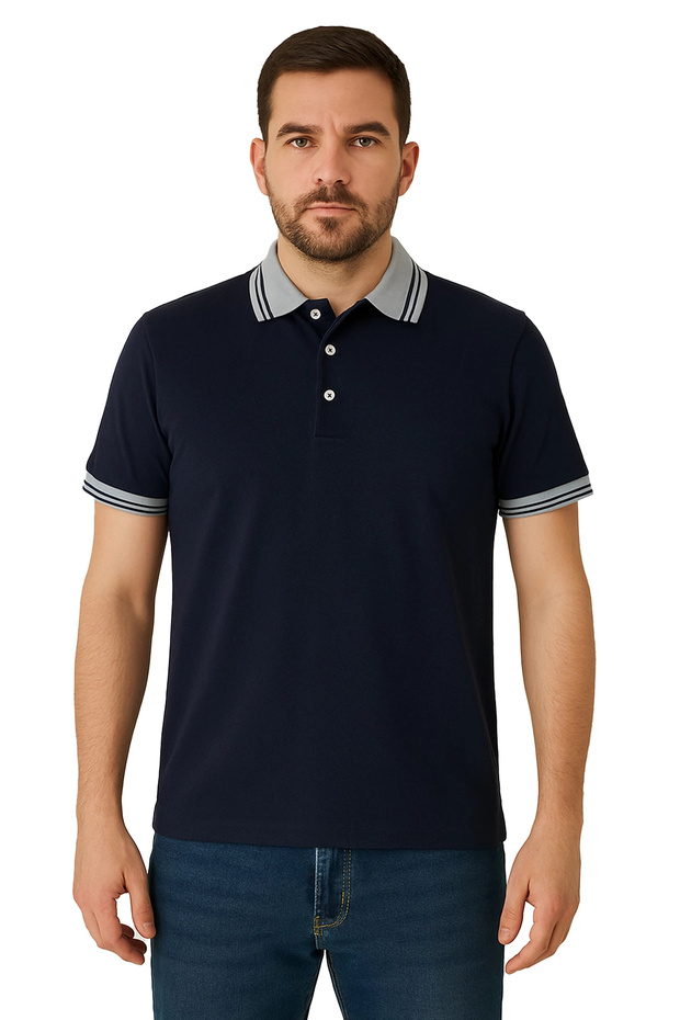 Biloba Polo Collar T-Shirt - Stylish, Breathable, Cotton, For Everyday and Business Use