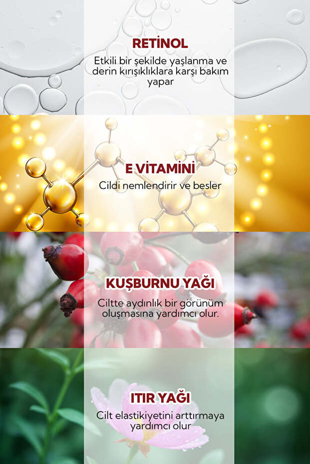 Yenileyici Yaşlanma Karşıtı Retinol Gece Serumu 30 ml - 3