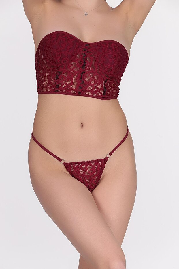 Fancy Bustier Set - Underwire - 1